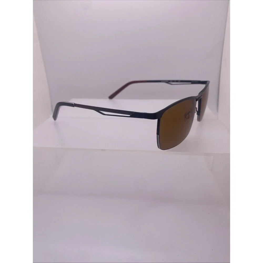 Shaq Sunglasses FRAMES ONLY Zyloware Half Rim 145 Brown 144